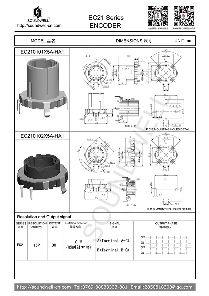 EC21中空編碼器