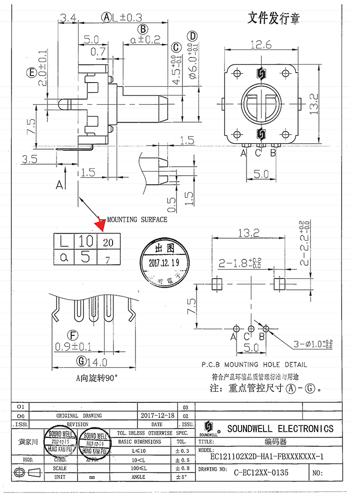 EC12編碼器絕緣軸規(guī)格書(shū)