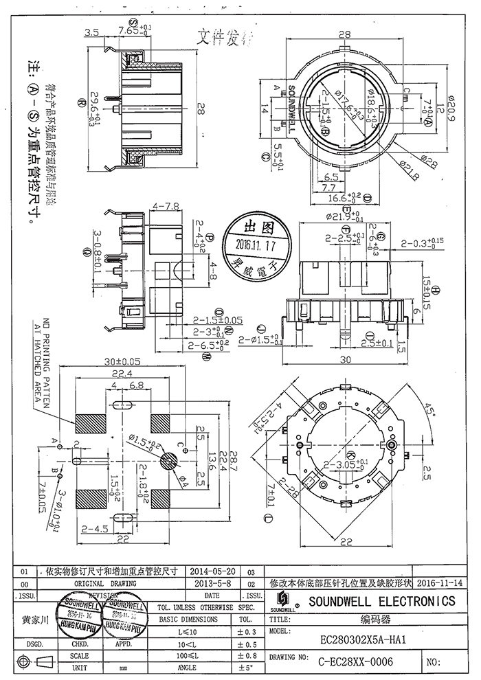 EC28中空軸編碼器規(guī)格書